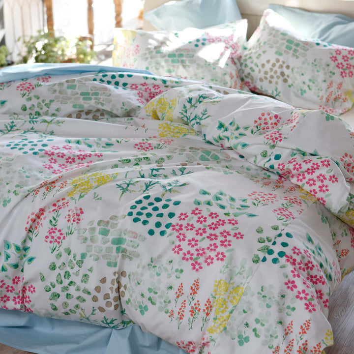 掛け布団カバーFabtheHomeダブルガーデンズ花柄綿100％