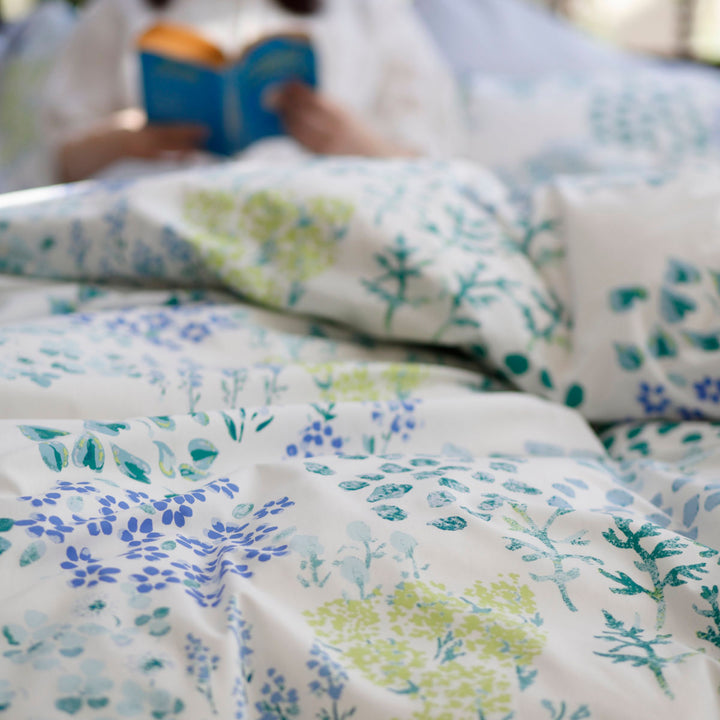 掛け布団カバーFabtheHomeダブルガーデンズ花柄綿100％