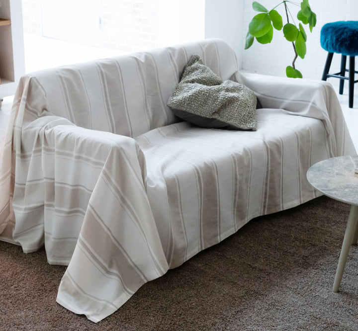 マルチカバーFabtheHome210×270cmLシックストライプ綿100％