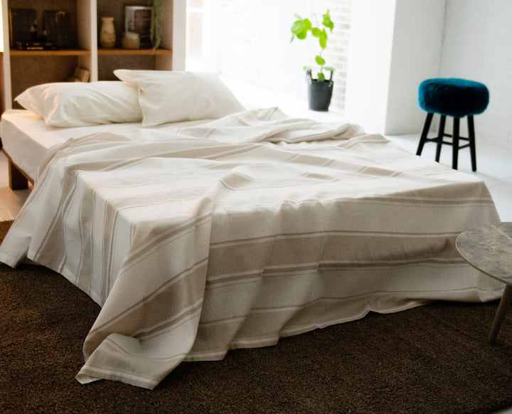 マルチカバーFabtheHome210×270cmLシックストライプ綿100％