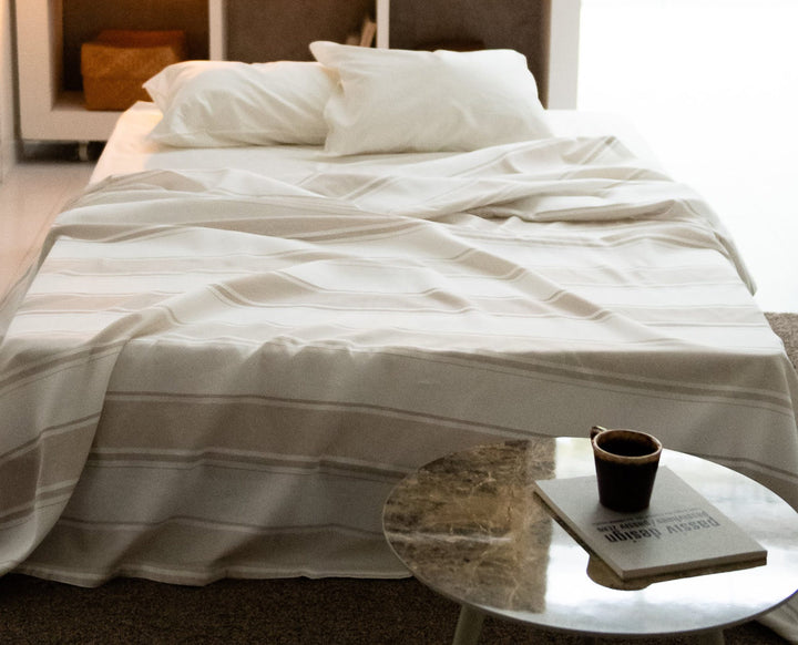 マルチカバーFabtheHome210×210cmMシックストライプ綿100％