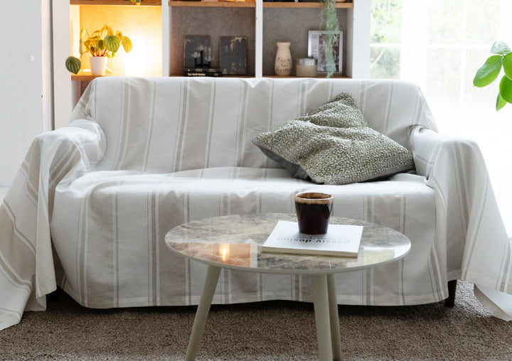 マルチカバーFabtheHome150×210cmSシックストライプ綿100％