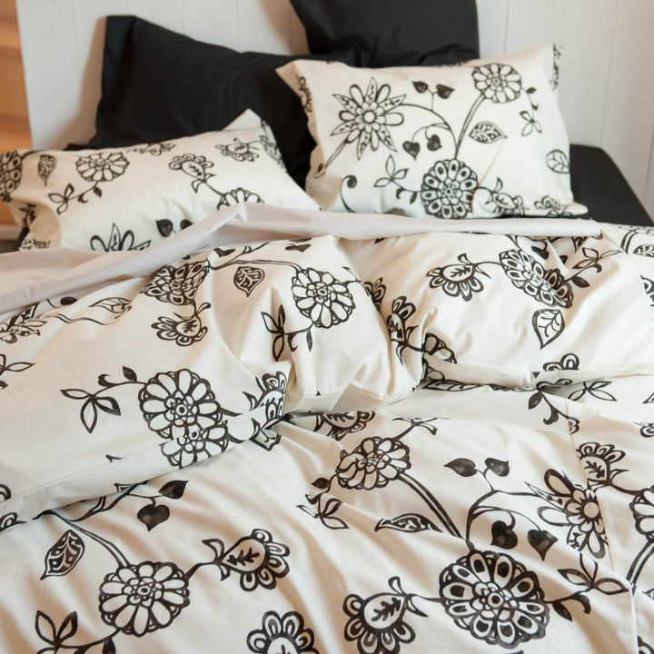 掛け布団カバーFabtheHomeダブルエイジア花柄綿100％