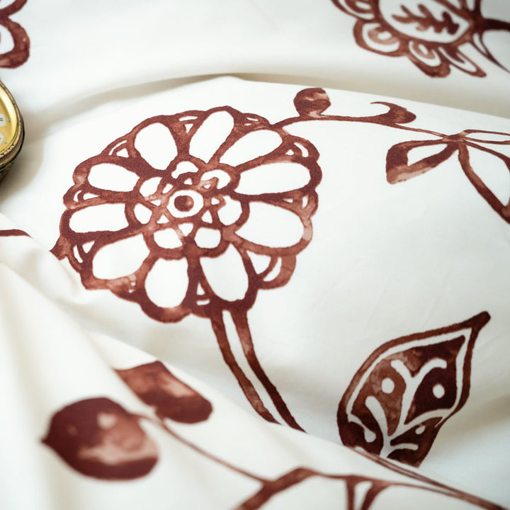 掛け布団カバーFabtheHomeダブルエイジア花柄綿100％