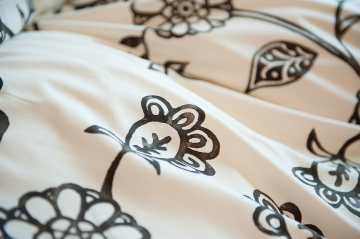 掛け布団カバーFabtheHomeダブルエイジア花柄綿100％