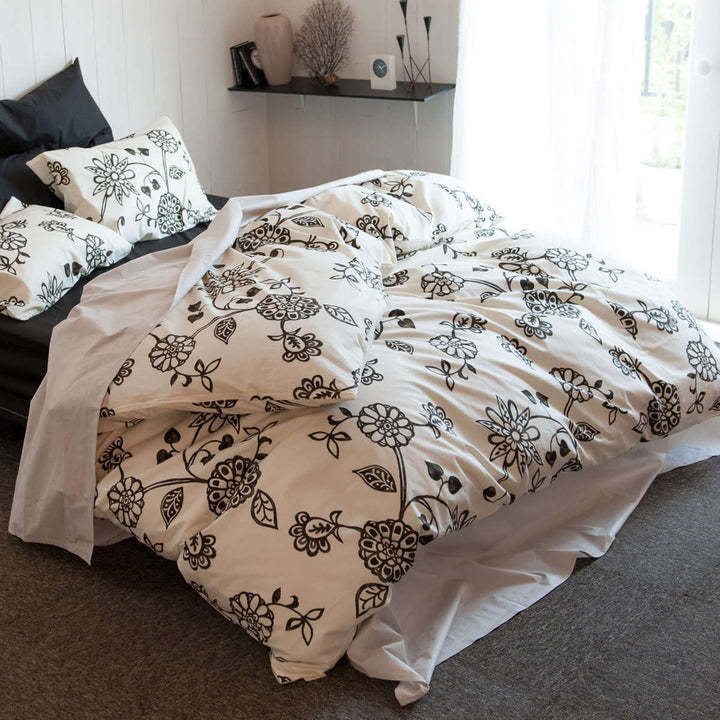 掛け布団カバーFabtheHomeダブルエイジア花柄綿100％