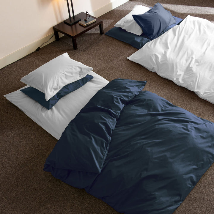 敷き布団カバーFabtheHomeシングルソリッド無地綿100％