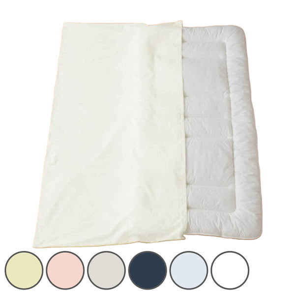 敷き布団カバーFabtheHomeシングルソリッド無地綿100％