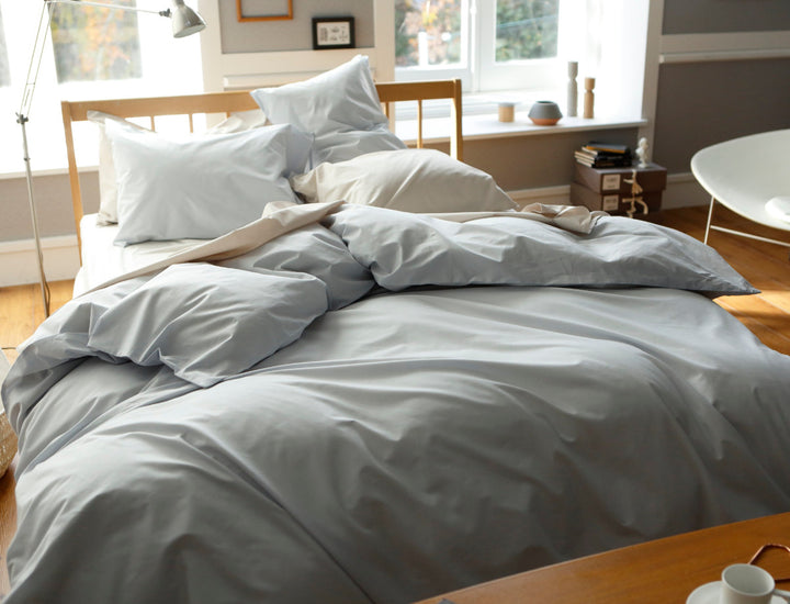 掛け布団カバーFabtheHomeダブルソリッド無地綿100％