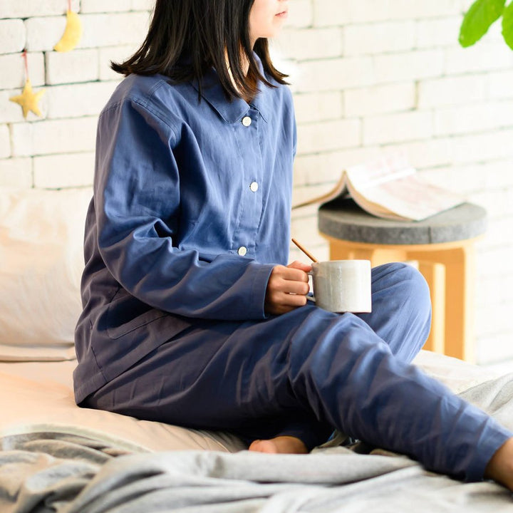 パジャマFabtheHomeLレディースダブルガーゼ綿100％