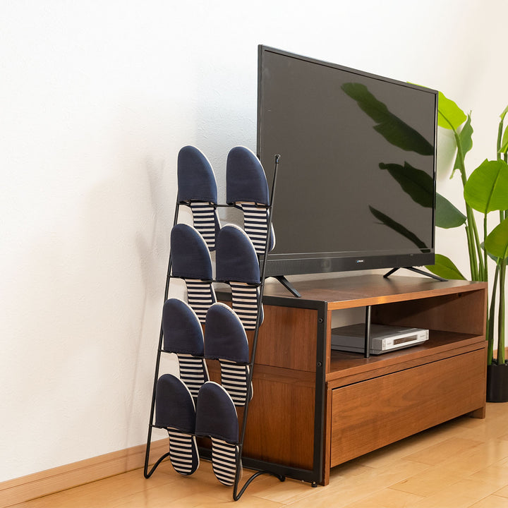 スリッパラック4足分ワイヤースチール