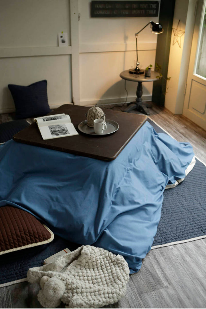 こたつ布団カバー200x240cm長方形綿100％デニム素材ライトデニムFabtheHome