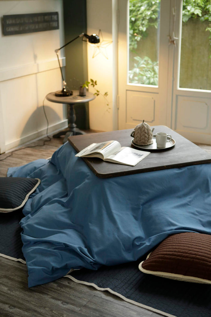 こたつ布団カバー200x240cm長方形綿100％デニム素材ライトデニムFabtheHome