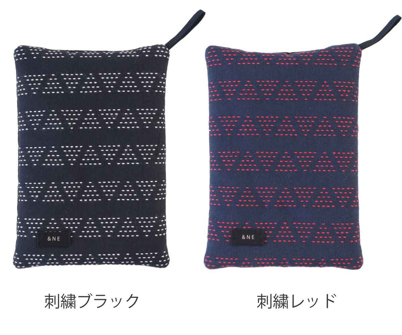 ＆NE鍋敷きミトン刺繍綿100％日本製紐つき2way