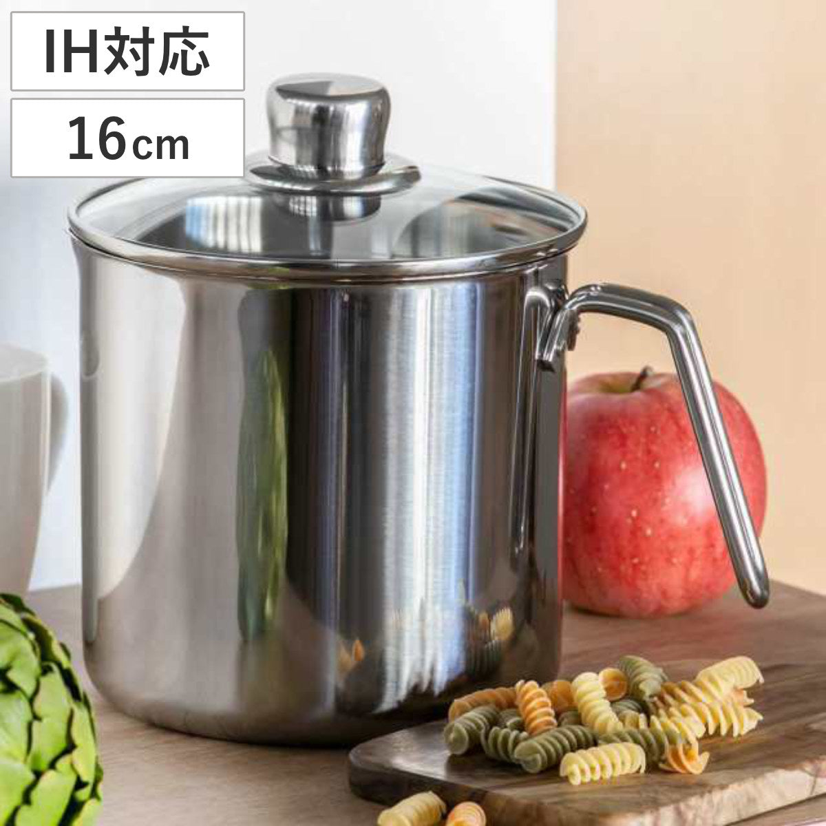 マニーローズ ホーロー 16cm スープパン　片手鍋　新品 Many ローズ スープパン | 16cmホーロー鍋 - マニー正規取扱店