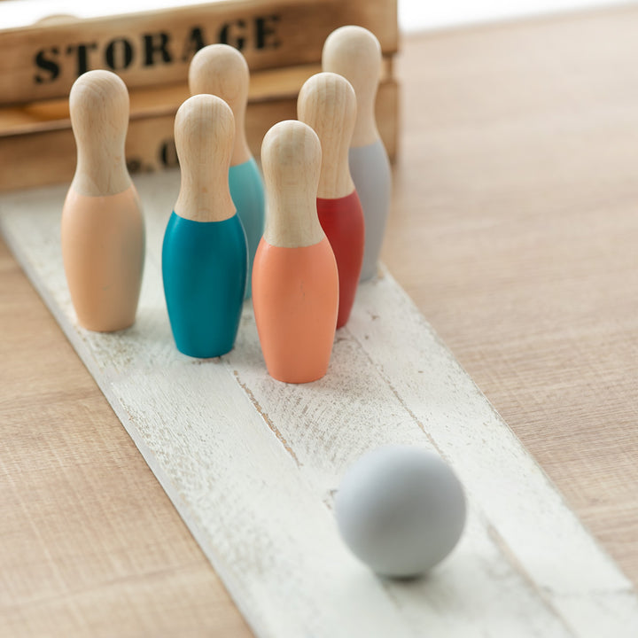 おもちゃベビーBOWLINGSETS木製北欧知育玩具