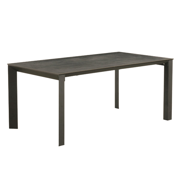 ダイニングテーブル幅165cmセラミックグラナダスチール脚