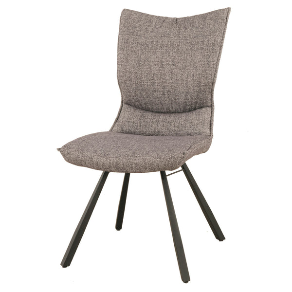 ダイニングチェア座面高44cmファブリックスチール脚