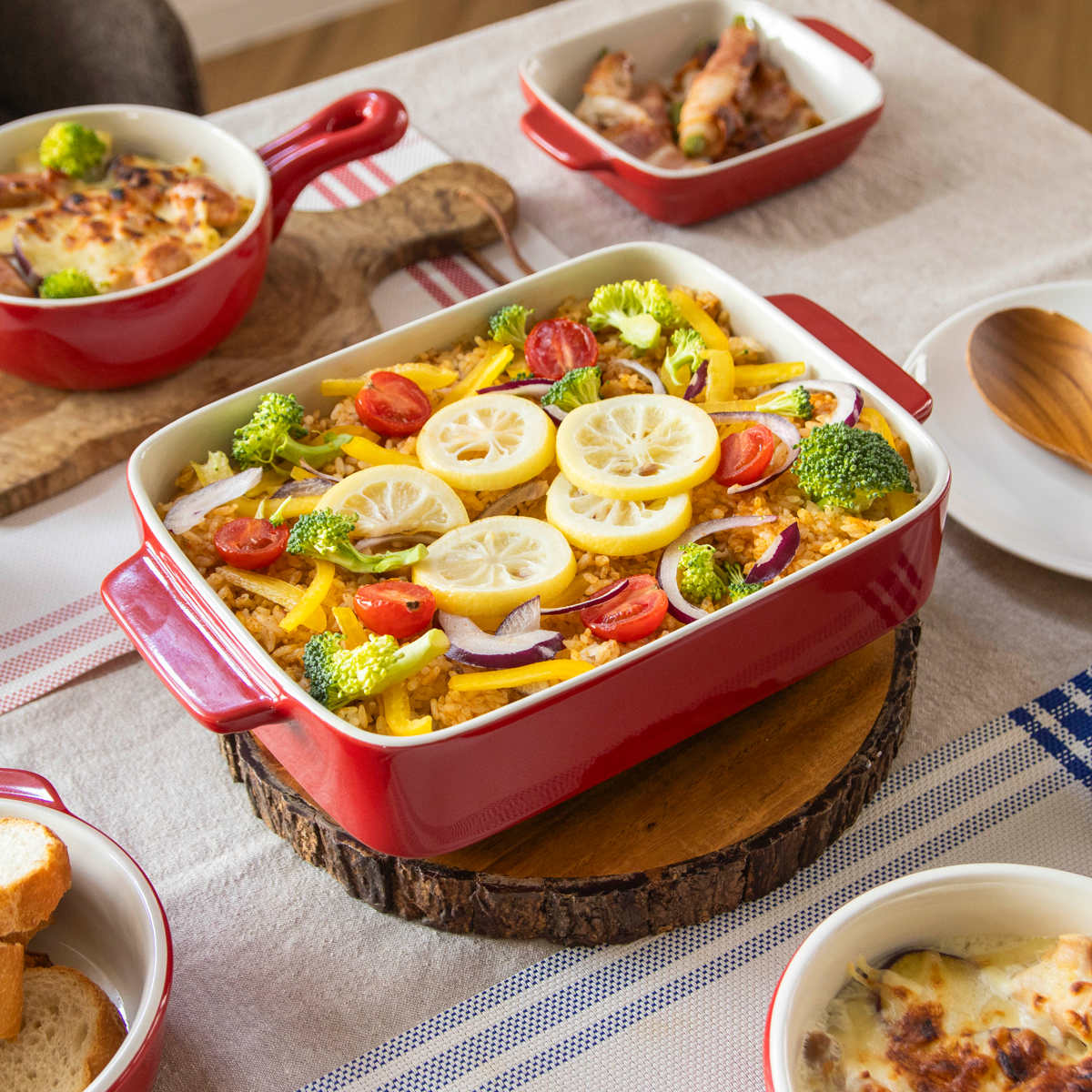 グラタン皿 24cm 長方形 深型 陶磁器 – ハウジー