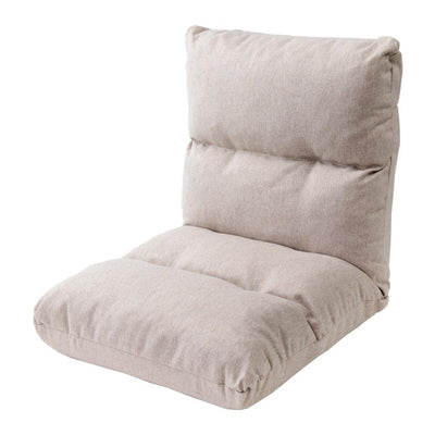 座椅子 幅47cm リクライニング 14段階 高反発 ウレタン ファブリック