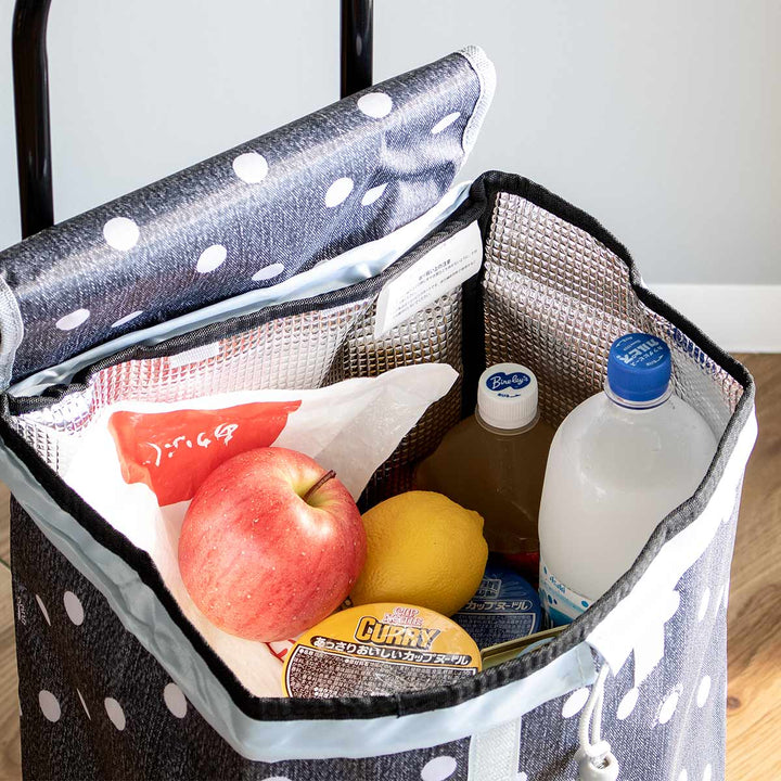 ショッピングカートCHARMISS水玉28L大容量