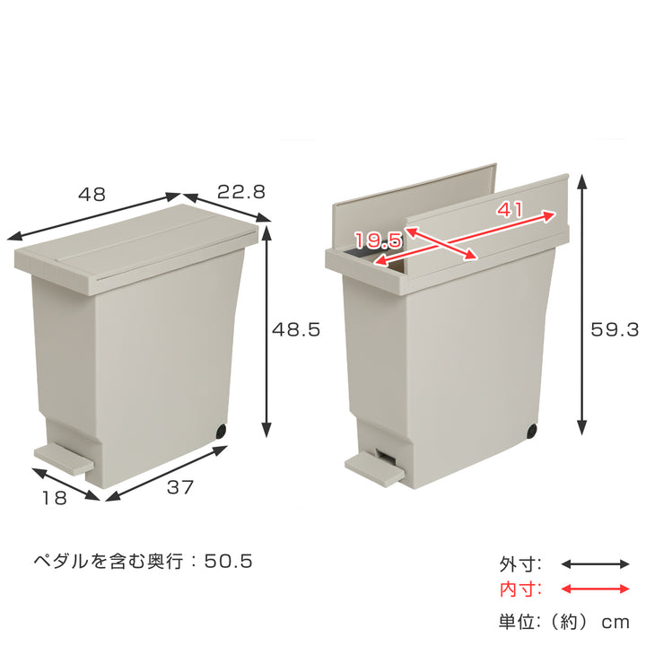 ゴミ箱32Lバタフライペダルペールふた付き