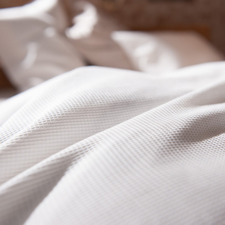 掛け布団カバーダブルワッフルハニカム綿100％FabtheHome