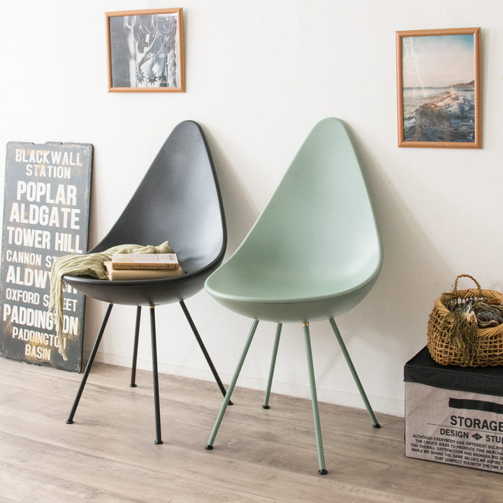 チェア座面高47cmドロップ型ハの字脚