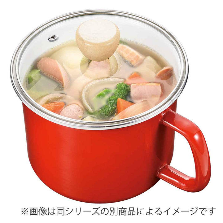 深型クックポット12cmガス火専用ガラス蓋付きシール蓋付きクラッソ