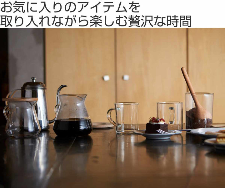 ピッチャー360mlSコーヒーサーバーCAFECA耐熱ガラス