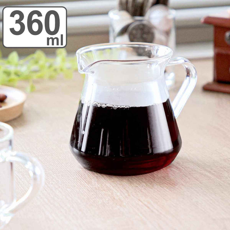 ピッチャー360mlSコーヒーサーバーCAFECA耐熱ガラス