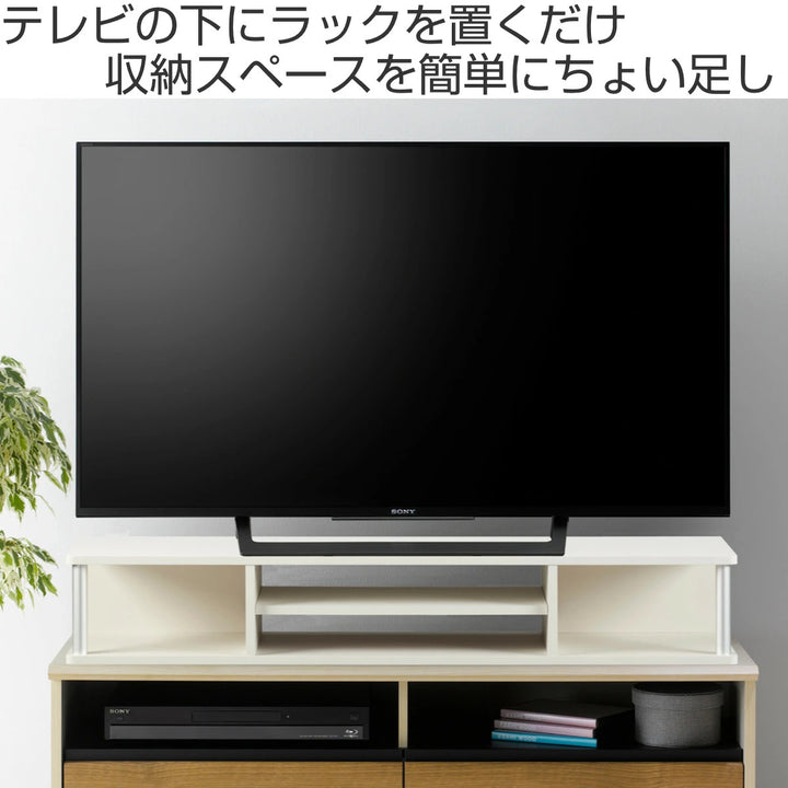 ちょい足しラック幅110cm2段タイプテレビ台AVボード