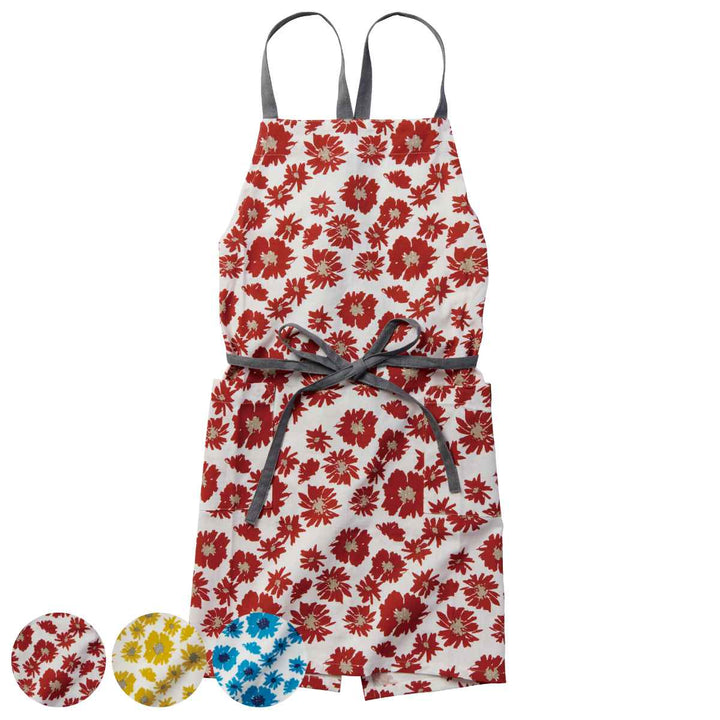 【在庫処分特価】エプロン綿100％ポケット付き花柄ジェイミー
