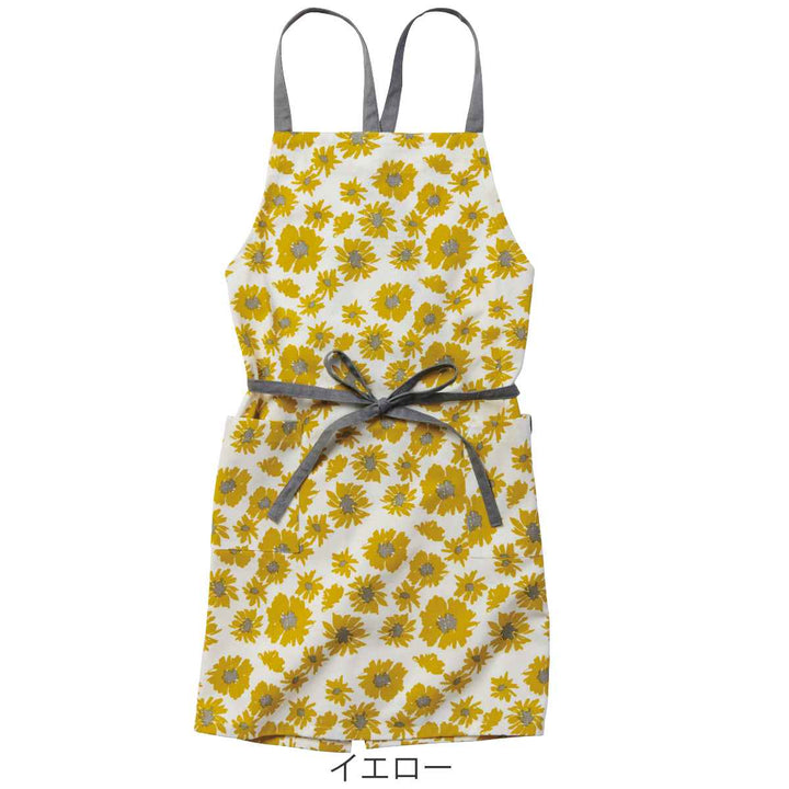 【在庫処分特価】エプロン綿100％ポケット付き花柄ジェイミー