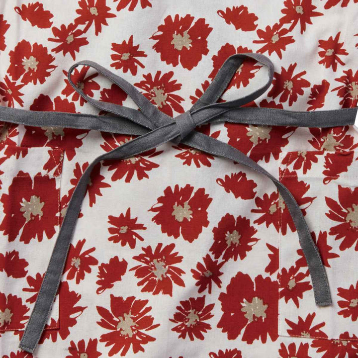 【在庫処分特価】エプロン綿100％ポケット付き花柄ジェイミー