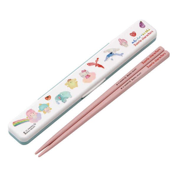 箸箱セット抗菌箸18cm音の鳴らないサンリオキャラクターズ×小渕暁子