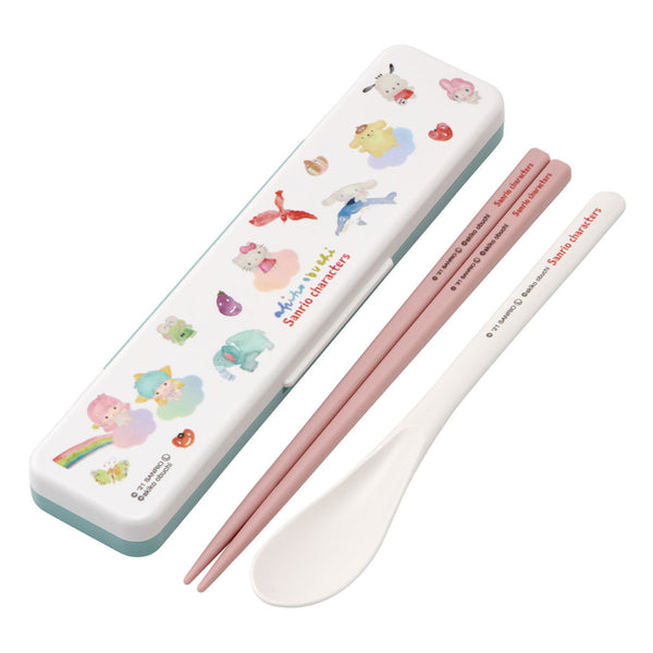 コンビセット抗菌箸スプーン18cmサンリオキャラクターズ×小渕暁子
