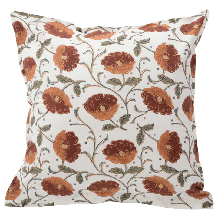 クッションカバーブロックプリントクッションカバー45×45cm