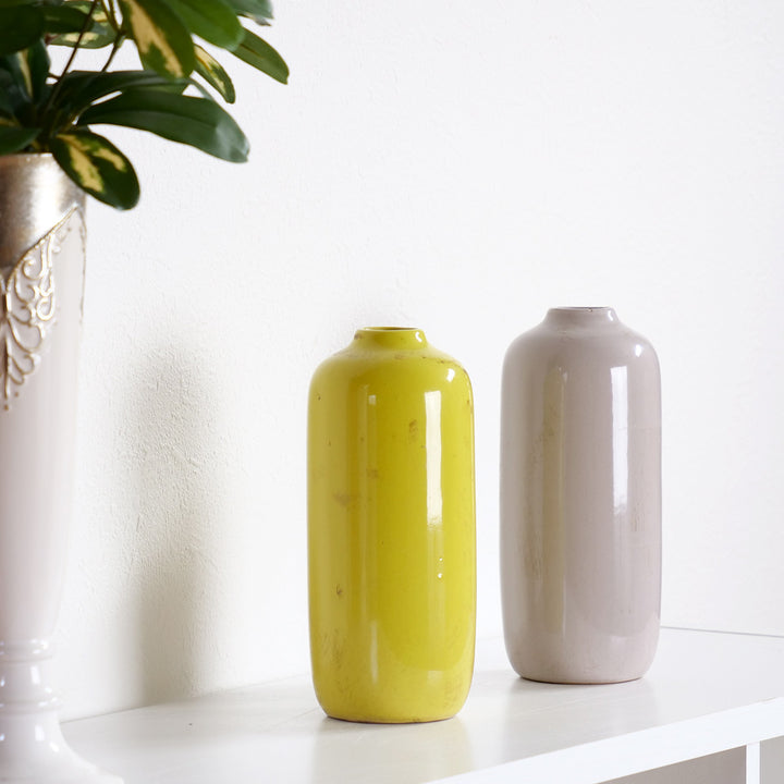 花瓶セラミックベース直径10×高さ23cm