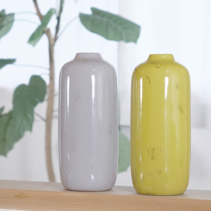 花瓶セラミックベース直径10×高さ23cm