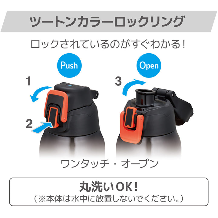 サーモス水筒800mlステンレス直飲み真空断熱スポーツボトルFHT-802F