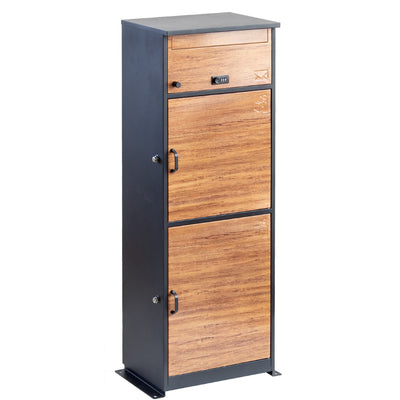 宅配ボックス 郵便ポスト リシム マルチ 濃木目