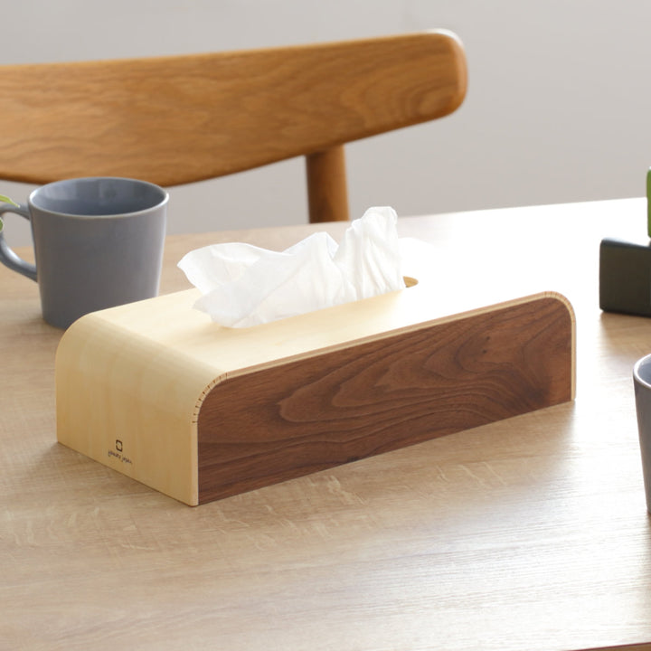 ティッシュケースCOLORBOXslim木製
