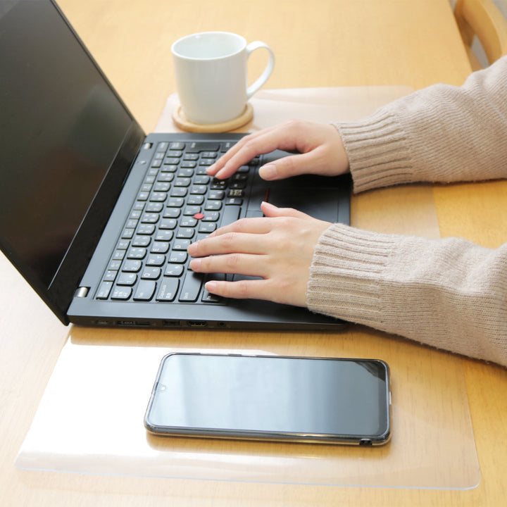 デスクマット29×58cmエアーが入らないデスクマット塩化ビニル樹脂