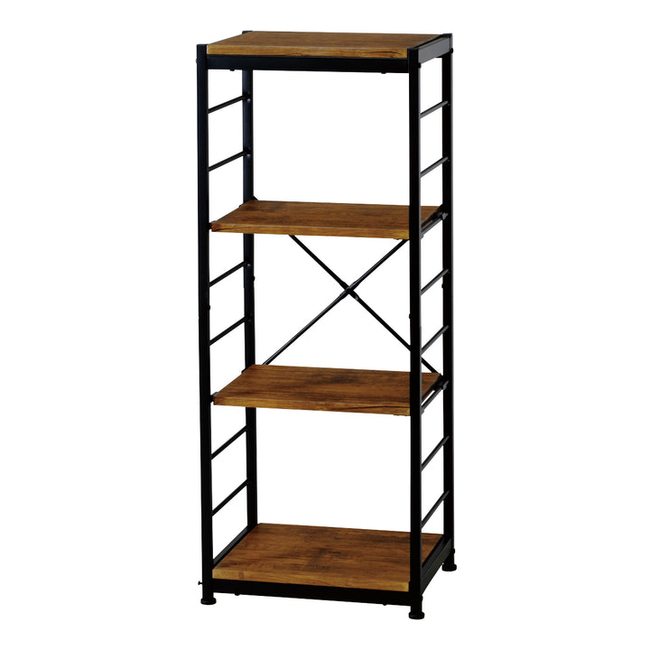 オープンラック4段幅44cmヴィンテージ調スリムタイプ