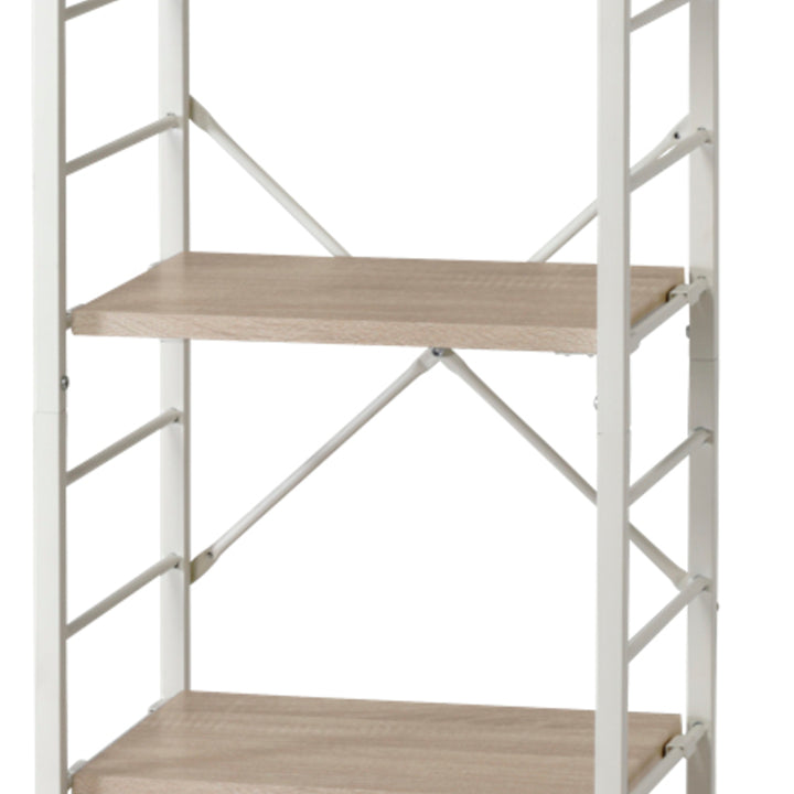 オープンラック5段幅44cmヴィンテージ調スリムタイプ