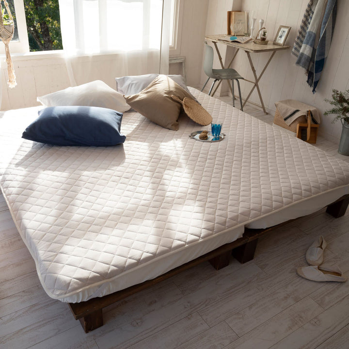 敷きパッドFabtheHomeセミダブルプレインニット