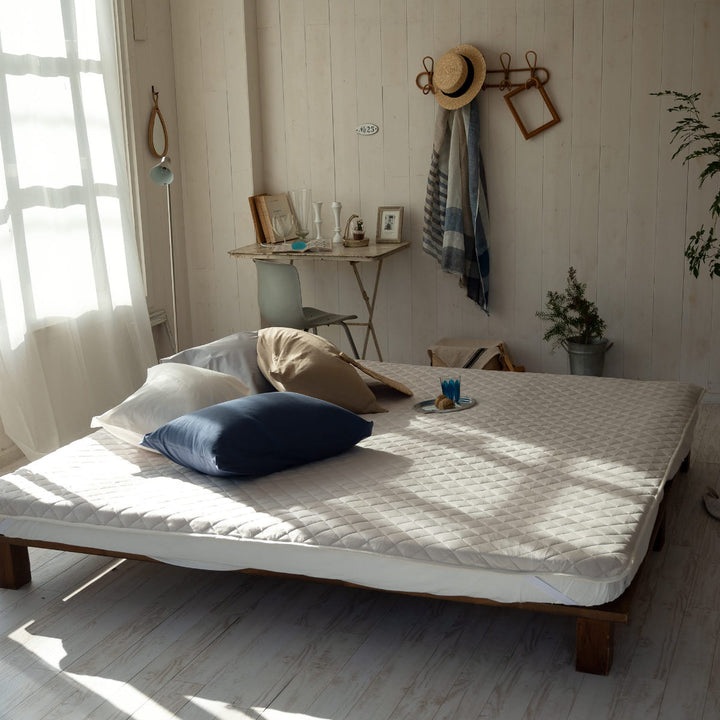 敷きパッドFabtheHomeワイドキングプレインニット