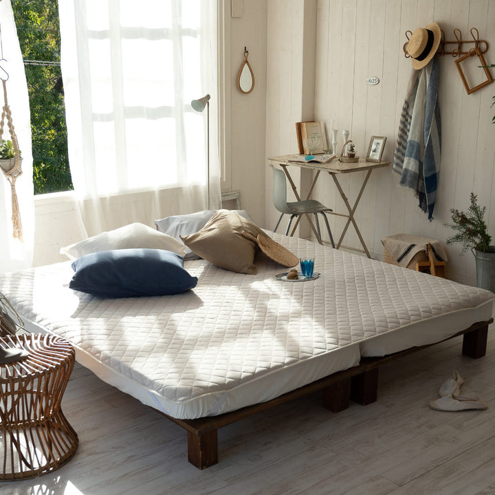 敷きパッドFabtheHomeワイドキングプレインニット