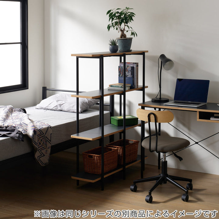 オープンラック幅100cm3段メラミン天板Studio